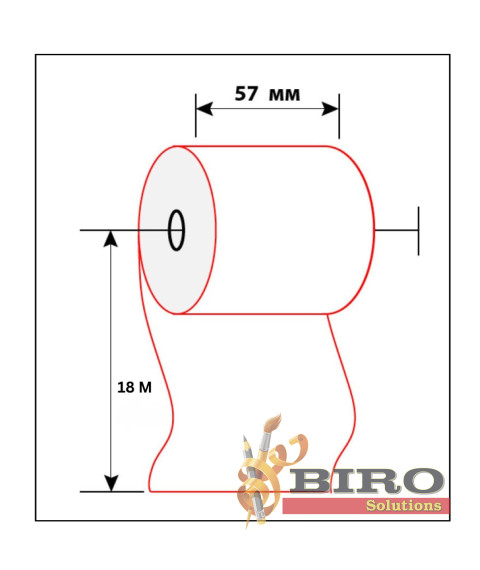 Lentă termo pentru aparatul de casa 57mm x 18m